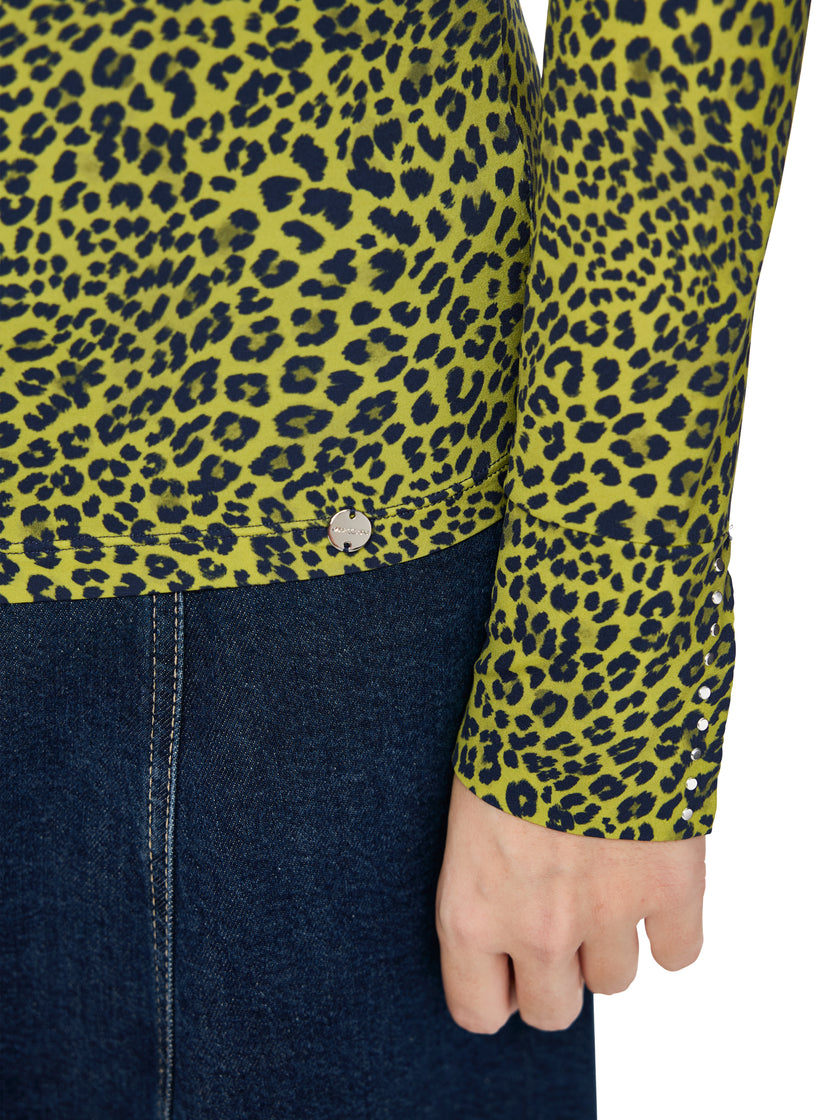 Langarmshirt - Leo-Print