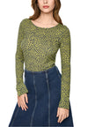 Langarmshirt - Leo-Print