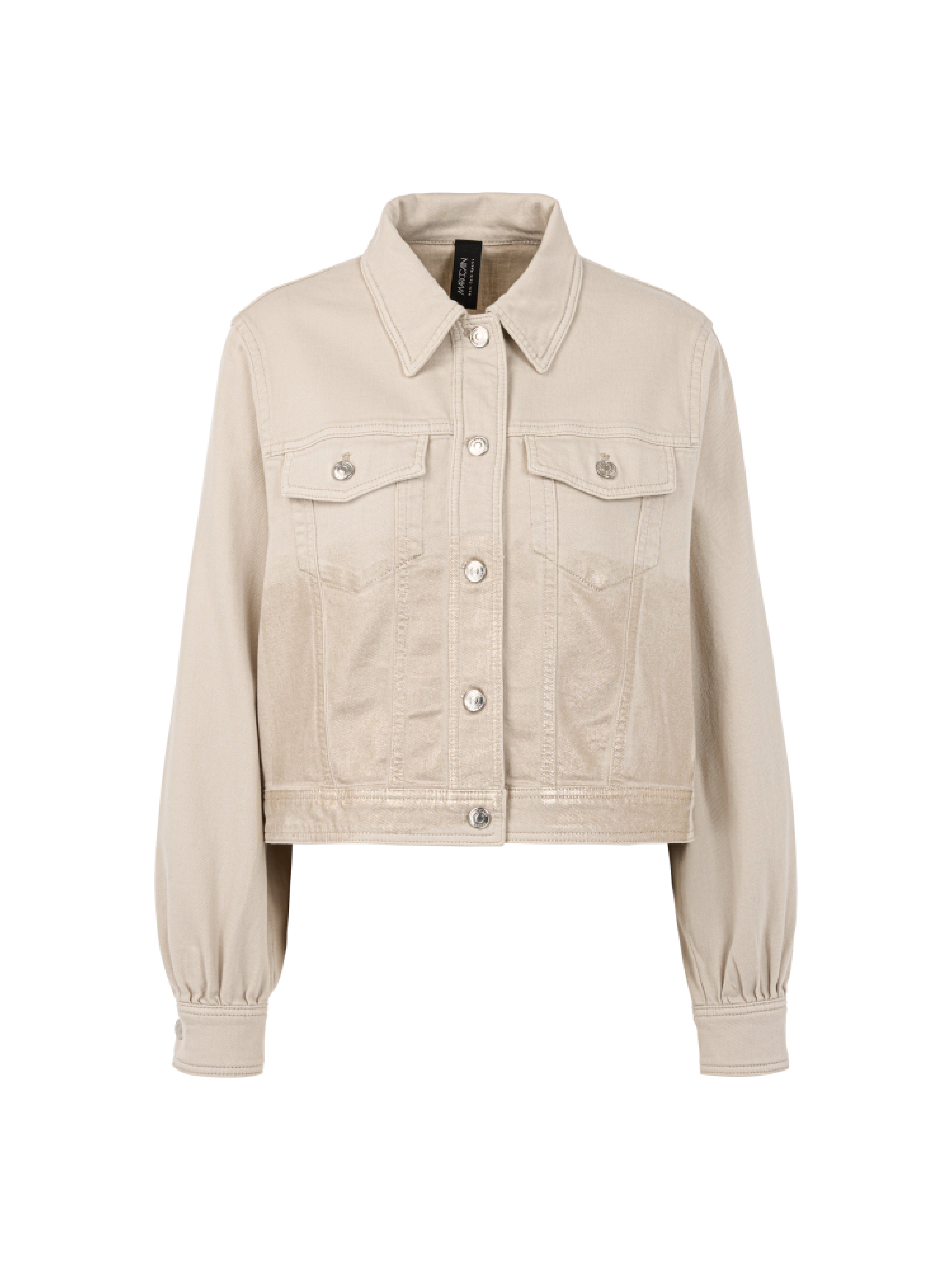 Denimjacke - Gold-Finish