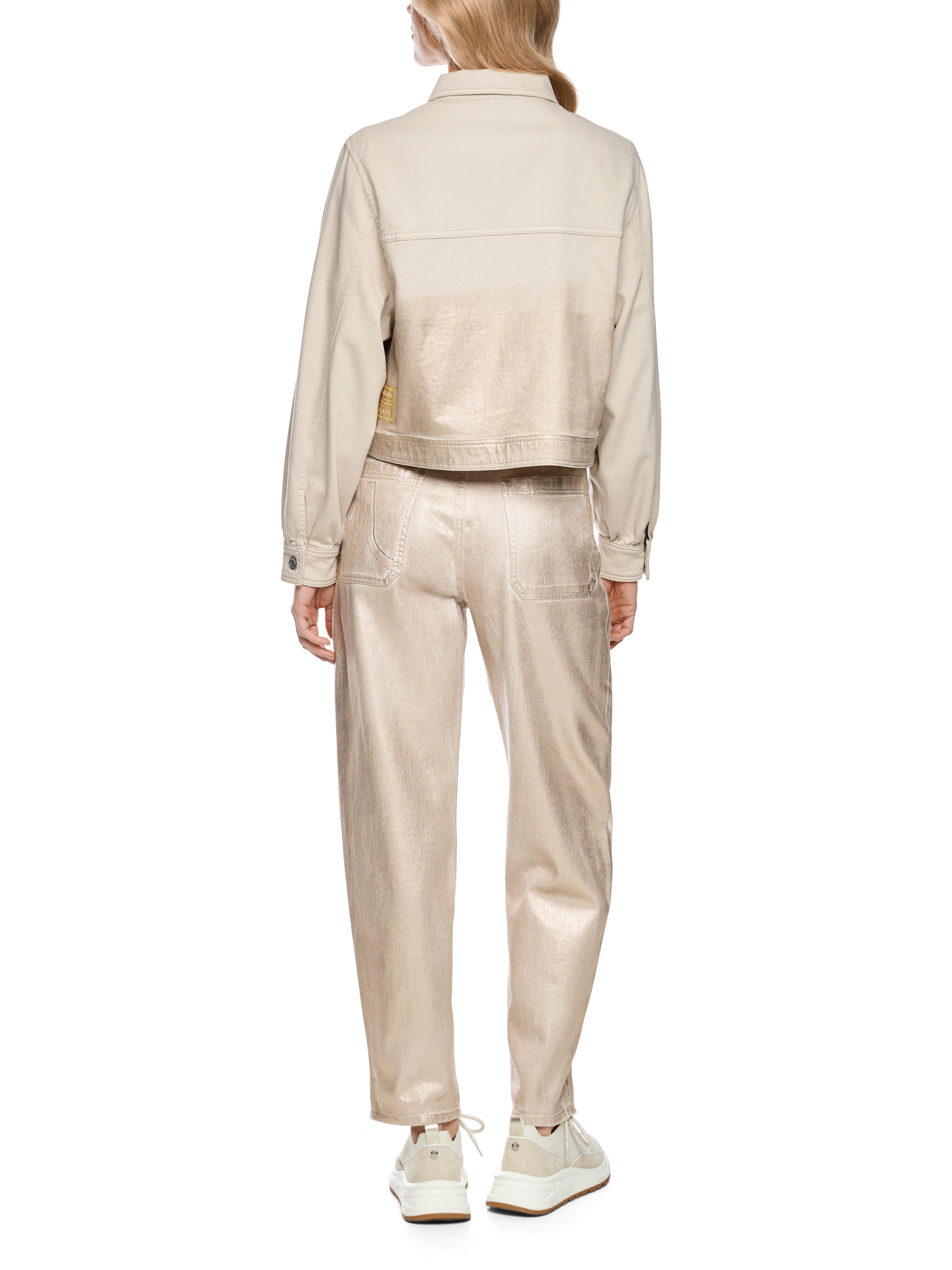 Denimjacke - Gold-Finish