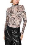 Langarmshirt - Magma-Print