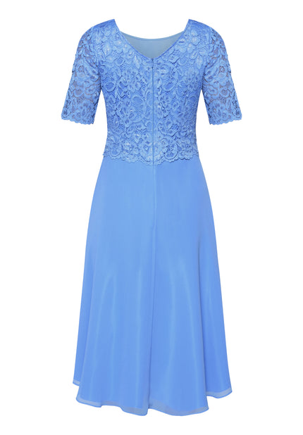 Cocktailkleid - Chiffon und Spitze