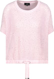 Ajour-Strickpullover mit Strasssteinen