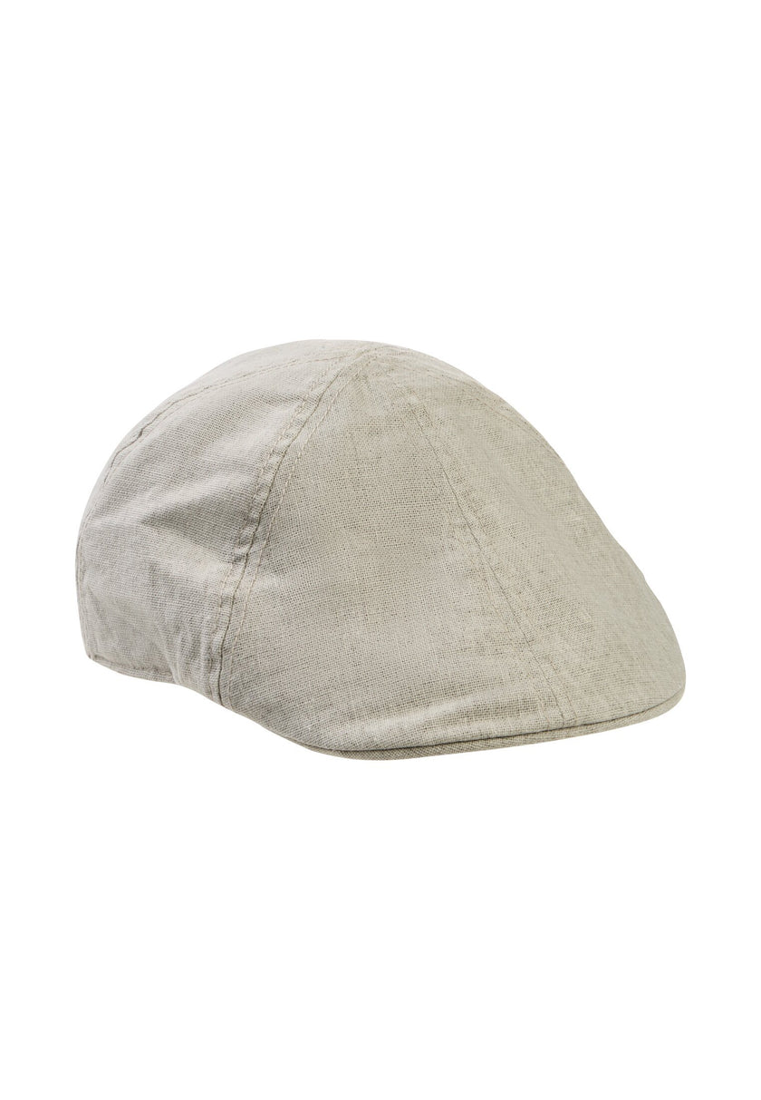 Flat Cap aus Leinen-Mix
