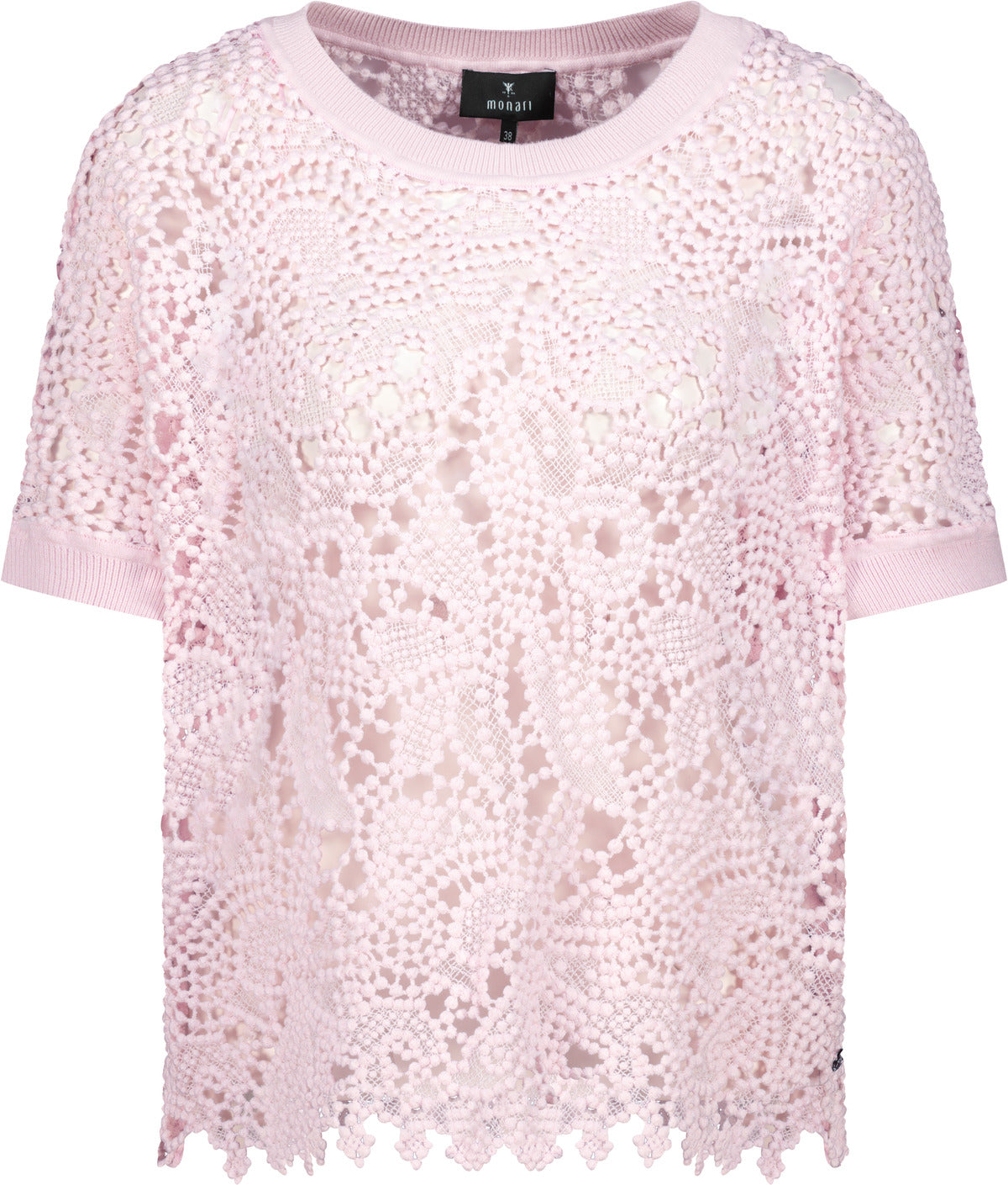 Pullover mit Spitzenmuster