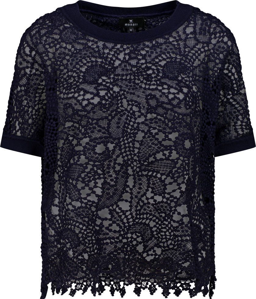 Pullover - Spitzenmuster