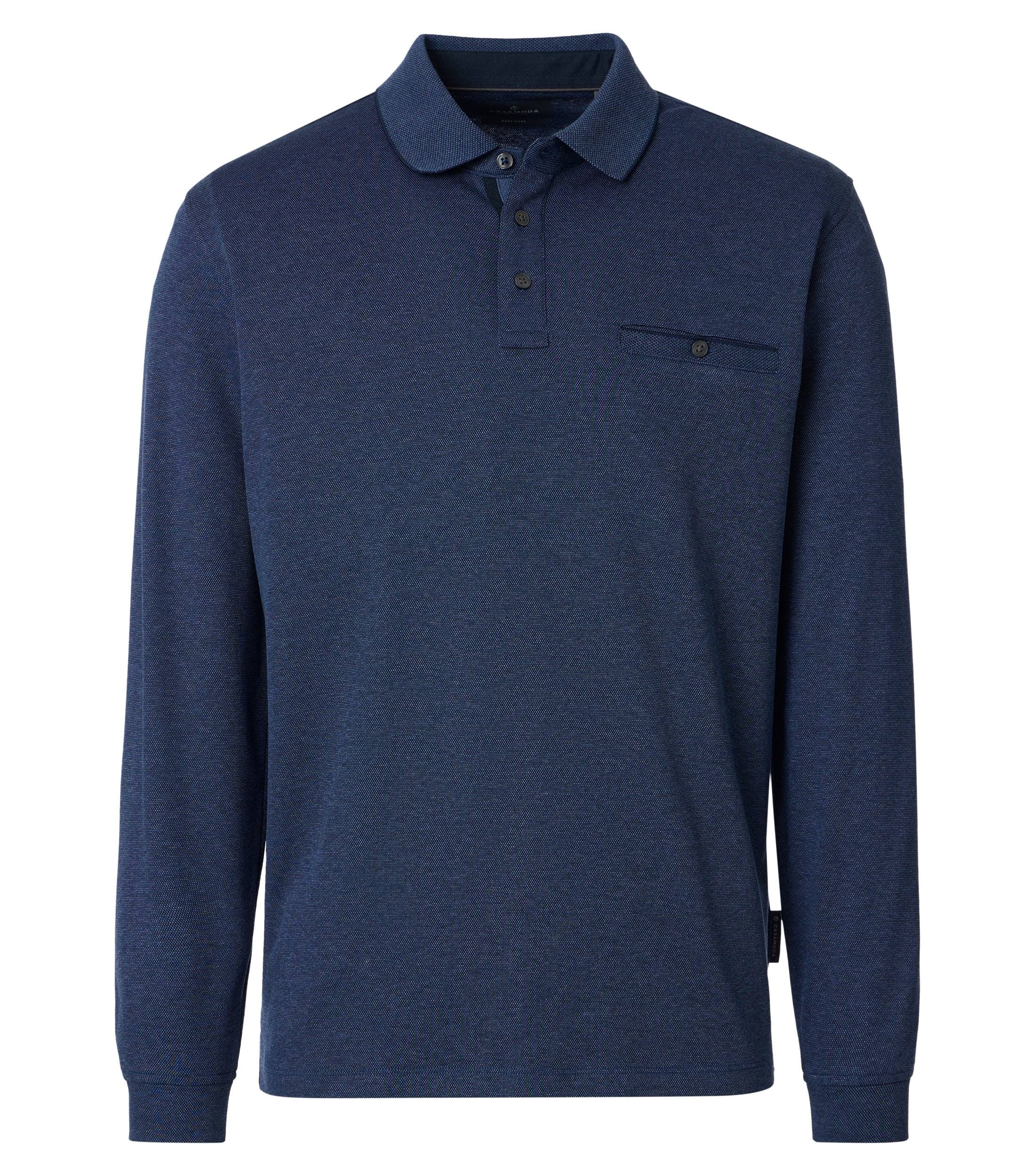 Polo-Shirt Langarm gestreift