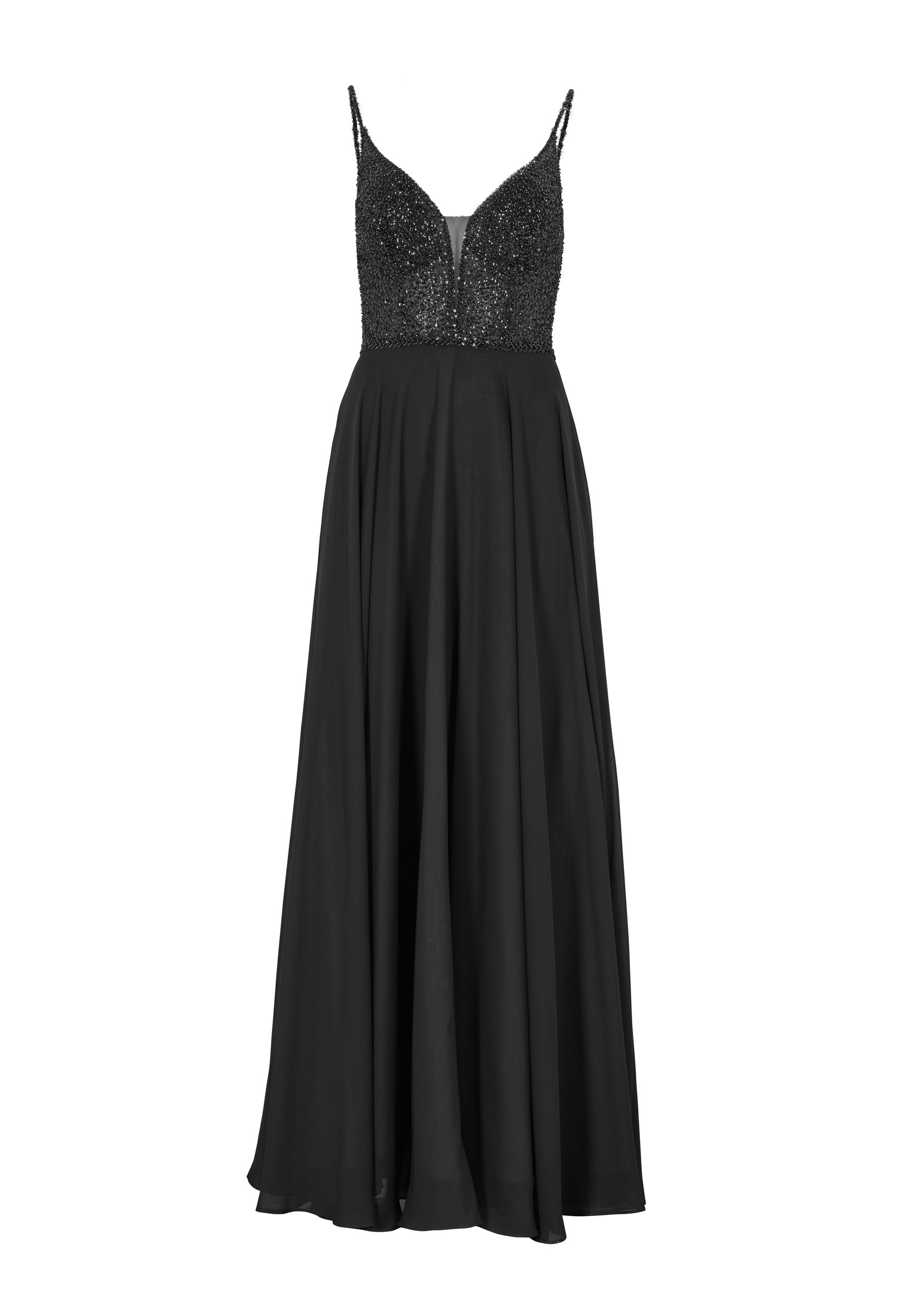 Abendkleid -Materialmix