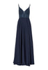 Abendkleid aus Materialmix