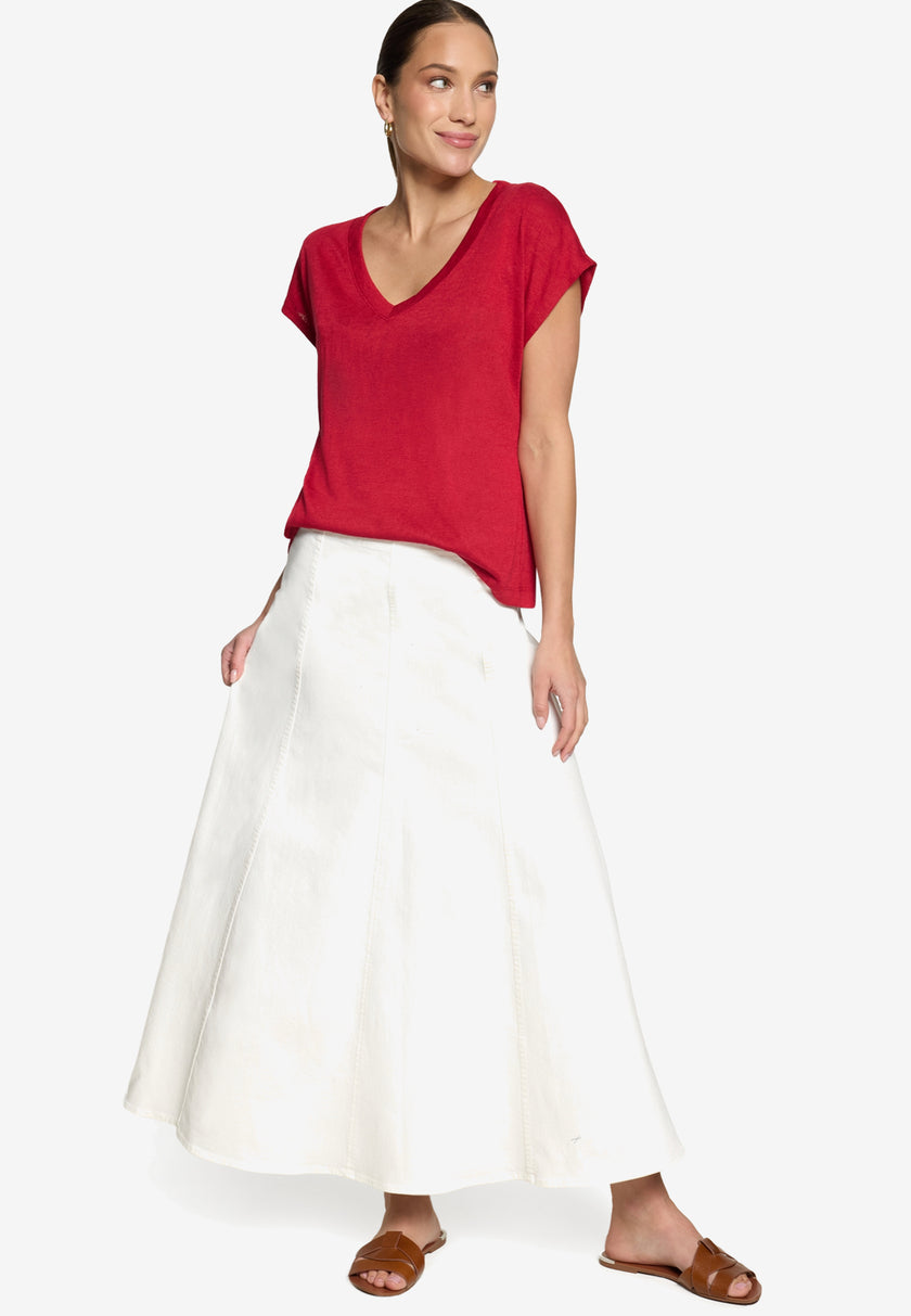 Basic-Shirt - V-Ausschnitt