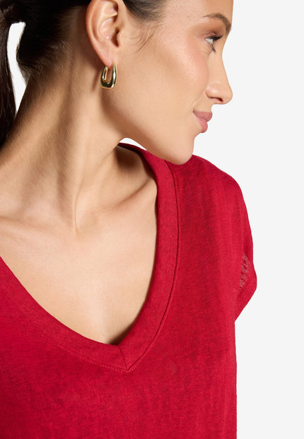 Basic-Shirt - V-Ausschnitt