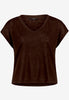 Basic-T-Shirt  mit V-Ausschnitt