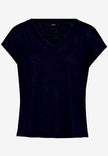 Basic-T-Shirt  mit V-Ausschnitt