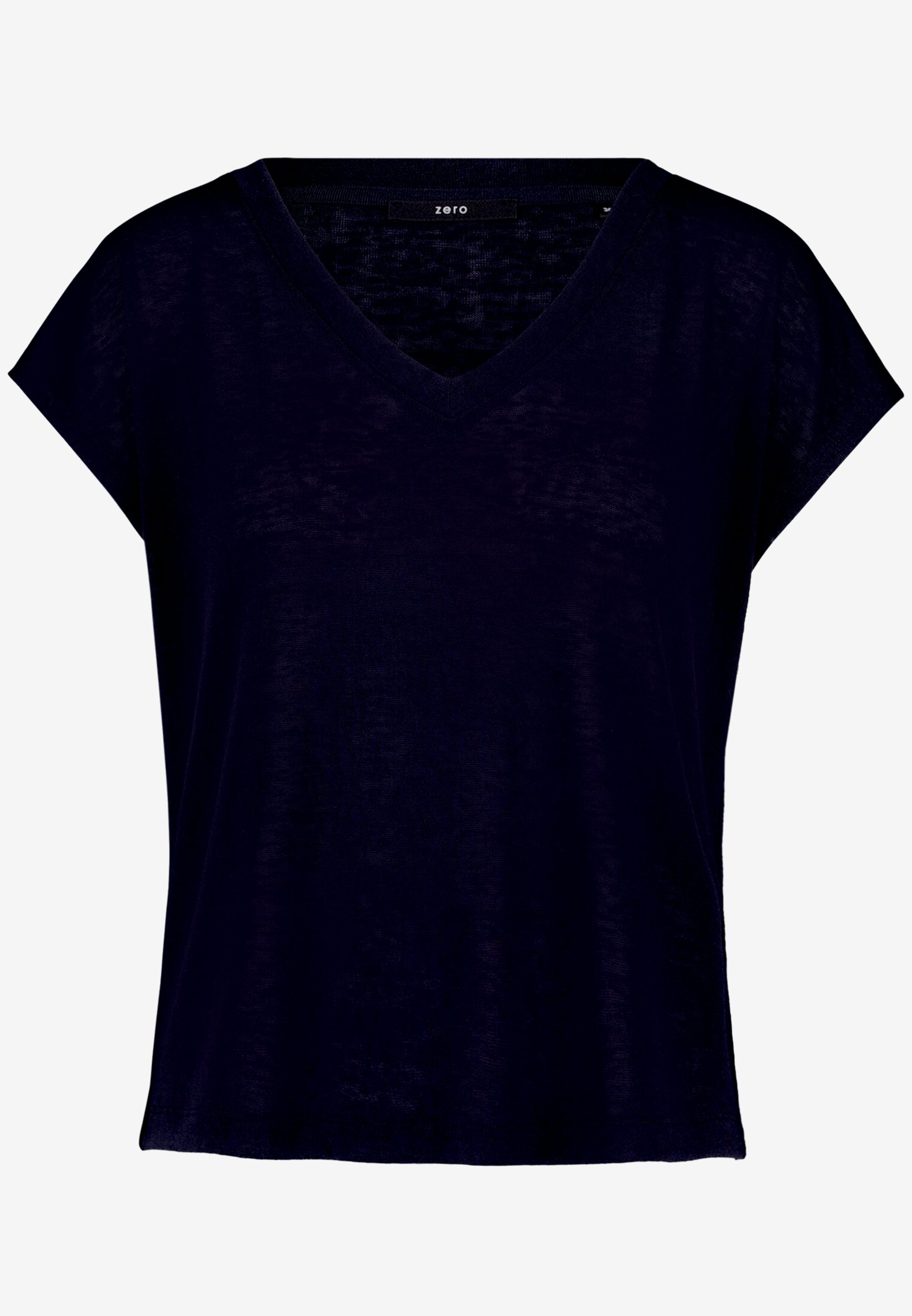 Basic-T-Shirt  mit V-Ausschnitt