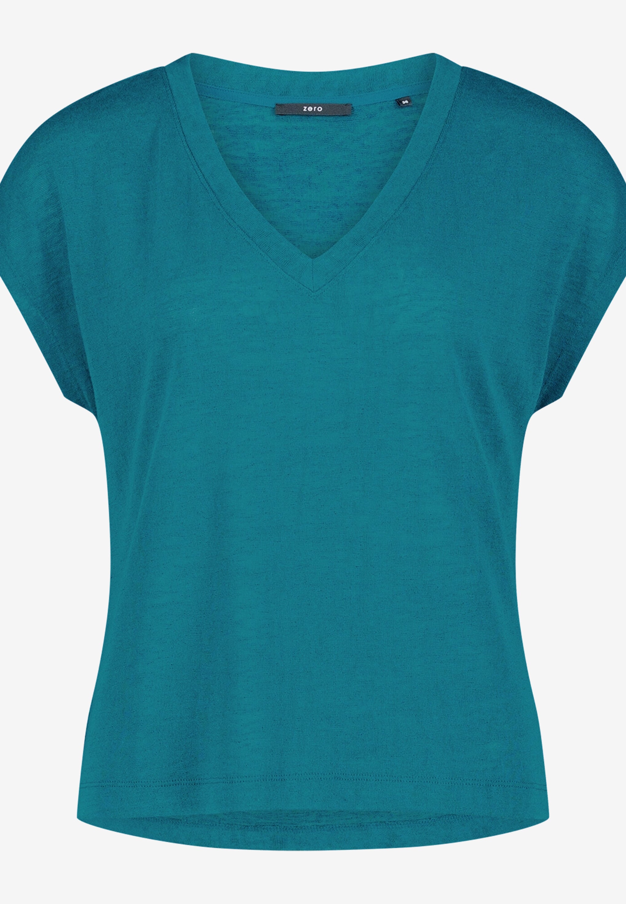 Basic-T-Shirt  mit V-Ausschnitt