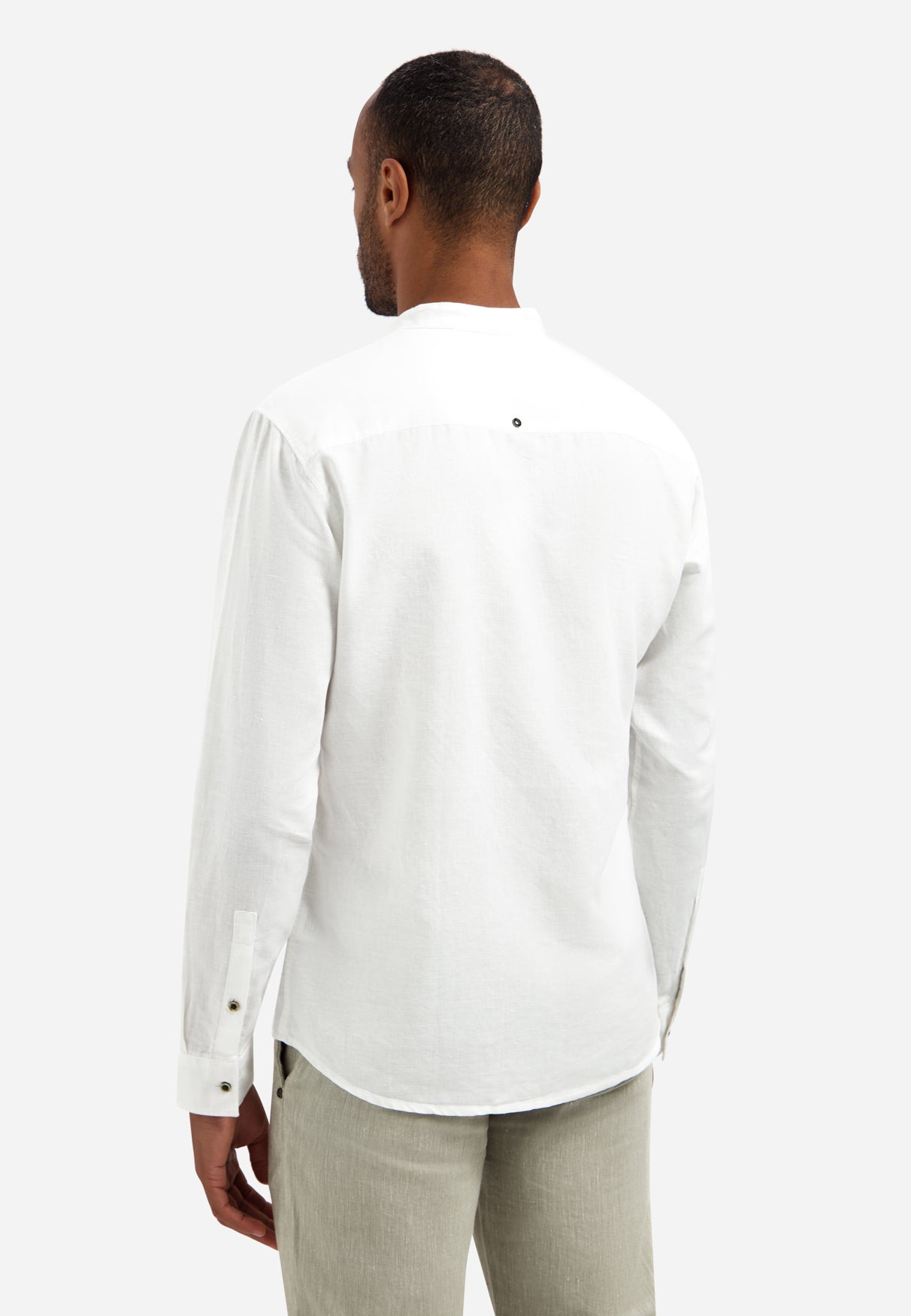 Shirt With Linen Granddad