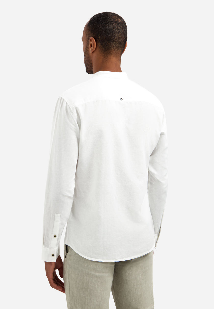 Shirt With Linen Granddad