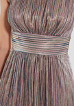 Cocktailkleid - Plissee Lurex