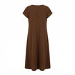 Midikleid - V-Neck