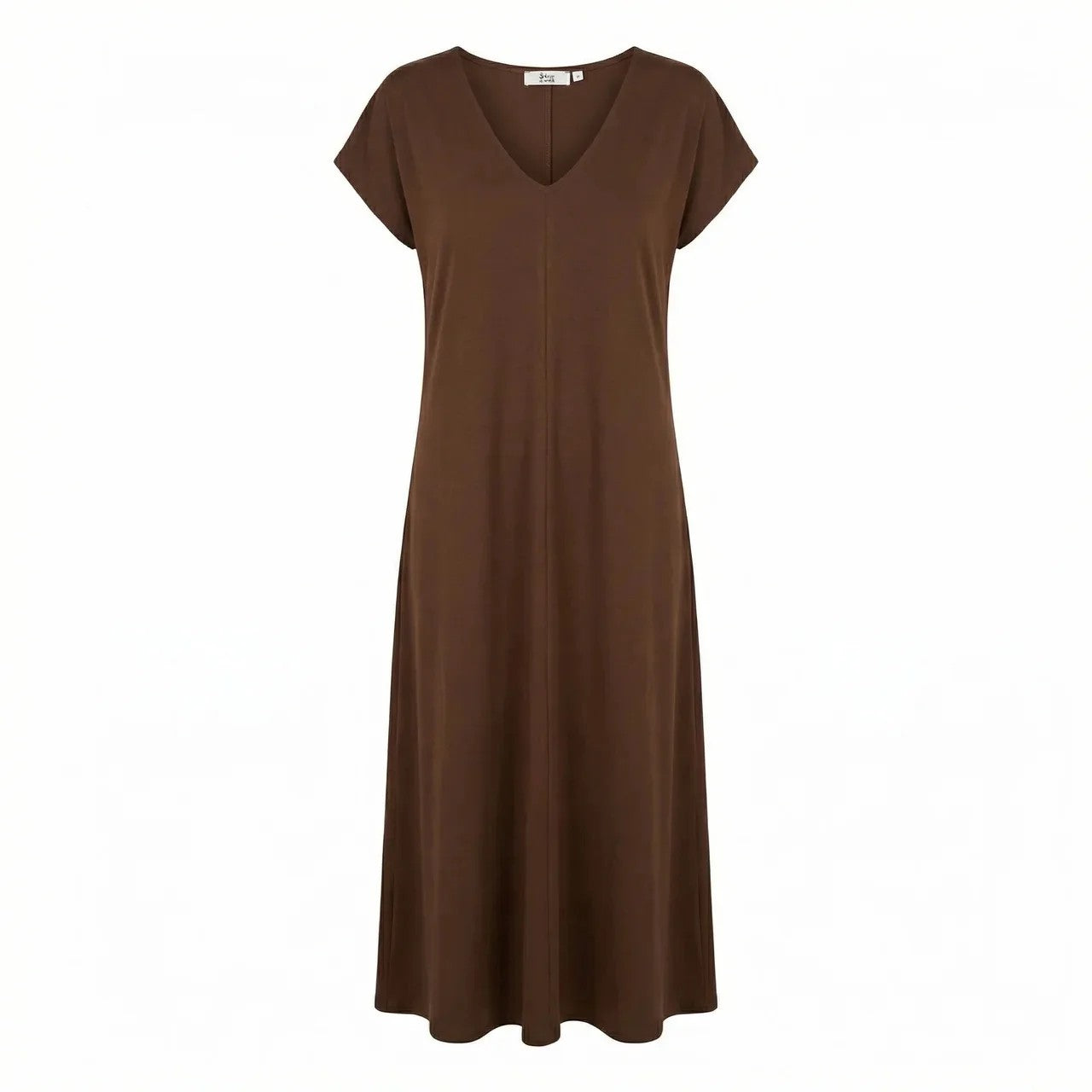 Midikleid - V-Neck