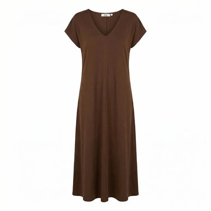 Midikleid - V-Neck