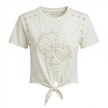 T-Shirt - CN SS EYELET TONE ON TONE TEE