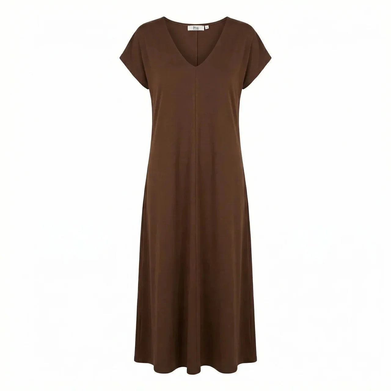 V-neck dress long