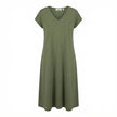 V-neck dress long