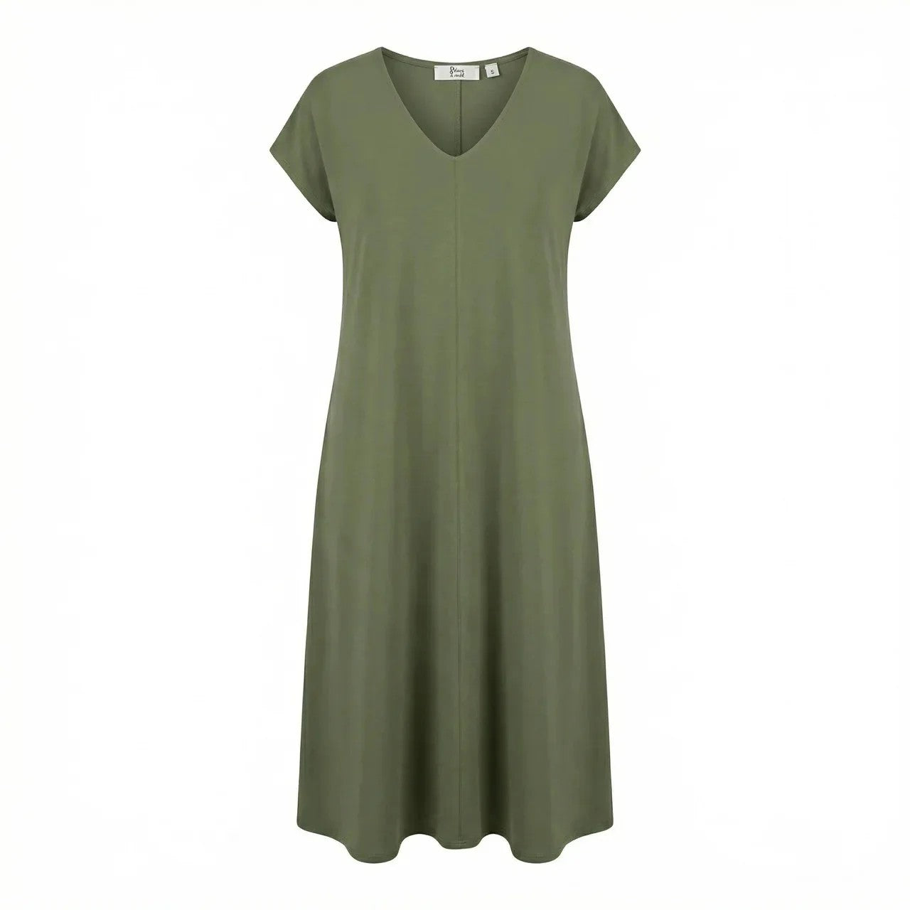 V-neck dress long