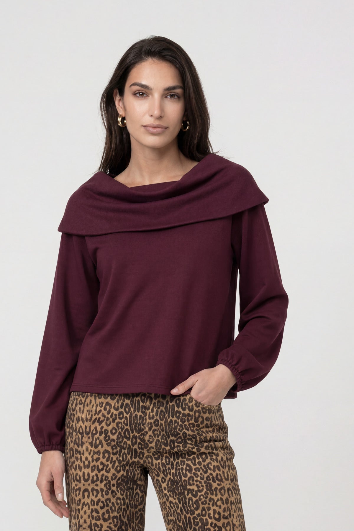 Pullover - Carmenausschnitt