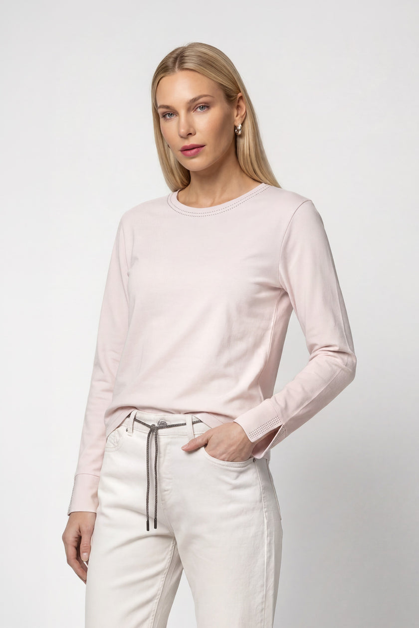 Langarmshirt - Strassbesatz