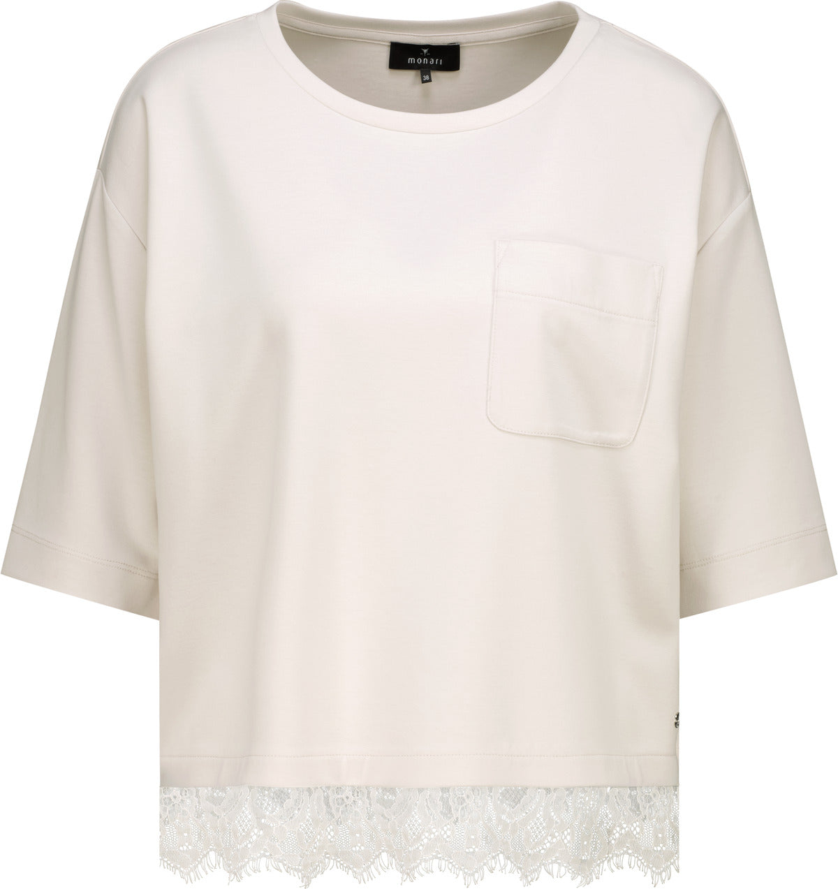 T-Shirt - Spitzenbesatz