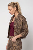 Jeansjacke - Animalprint