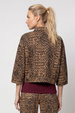 Jeansjacke - Animalprint