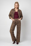 Jeansjacke - Animalprint