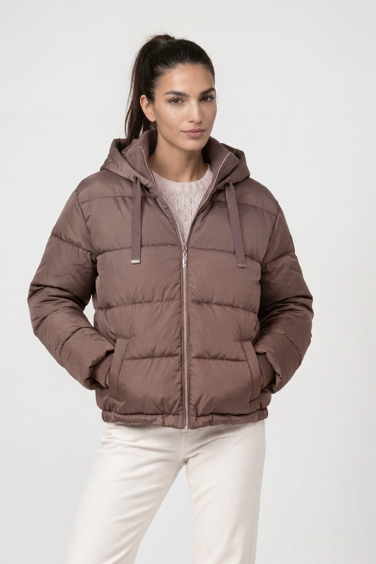Steppjacke - Kapuze