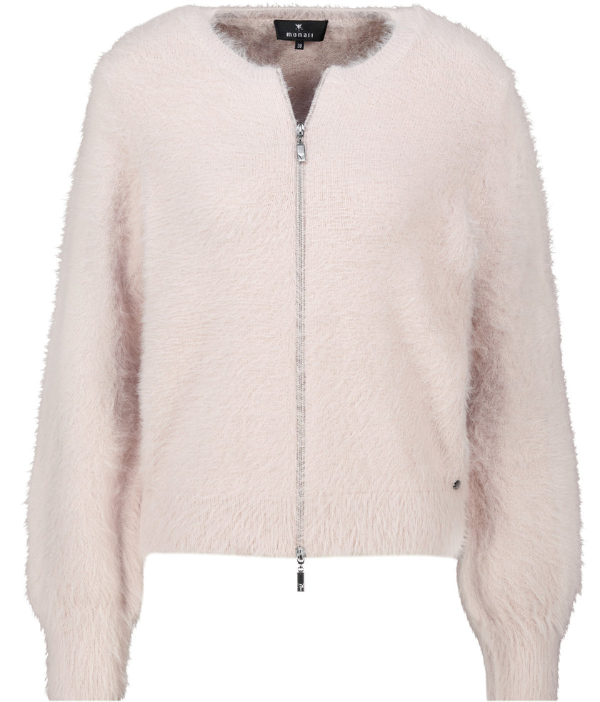 Strickjacke mit flauschiger Haptik