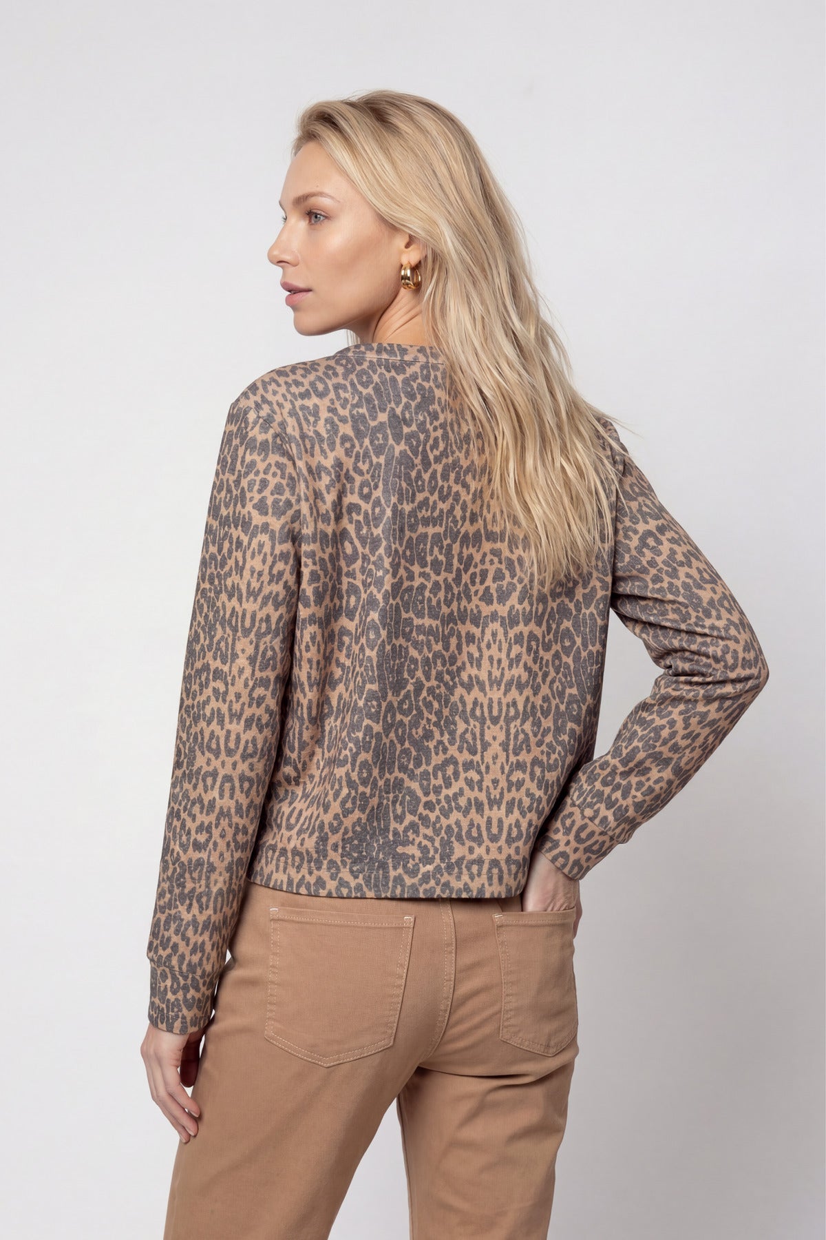 Strickjacke - Animalprint