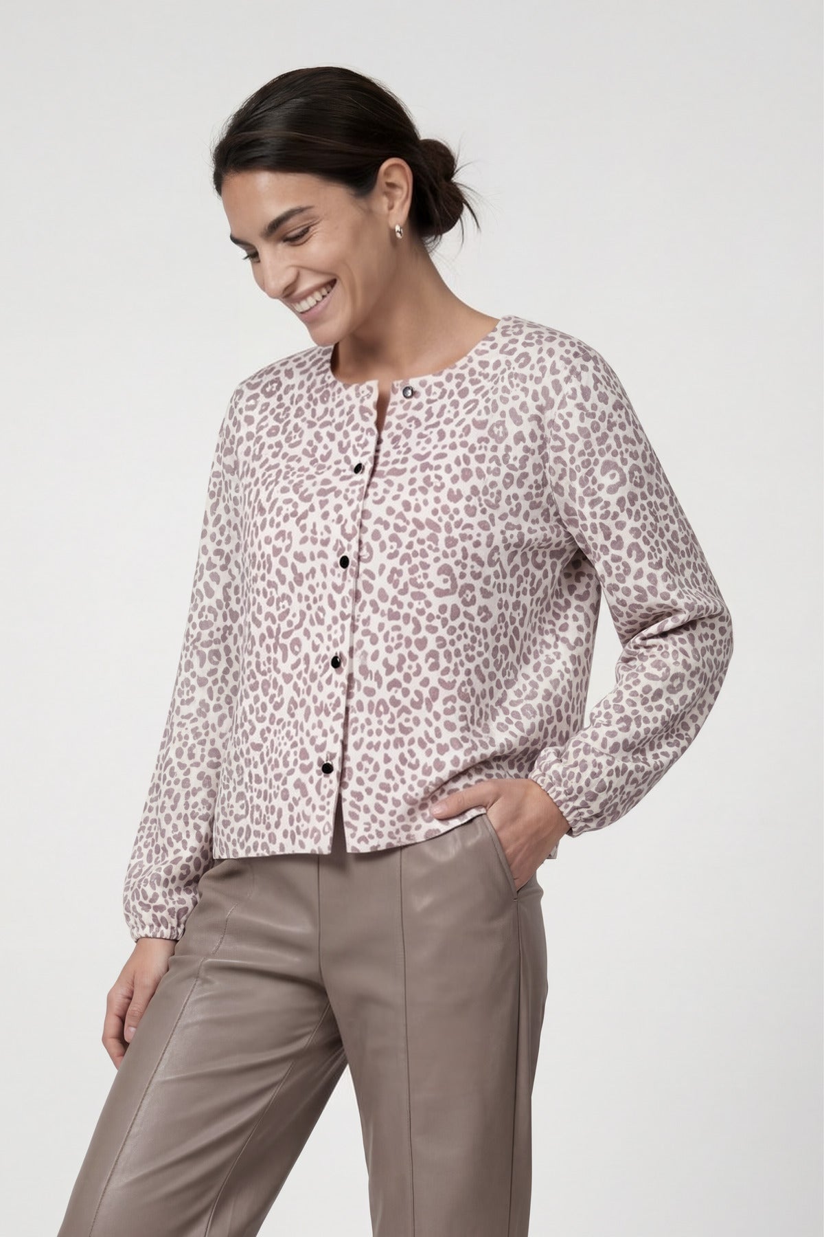 Strickjacke - Animalprint