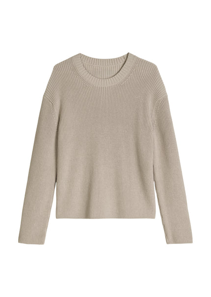 Pullovers, LSL, Round-Neck, Slits