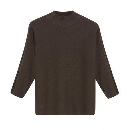 Feinstrickpullover - Stehkragen