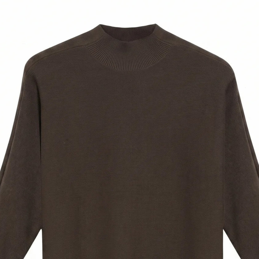 Feinstrickpullover - Stehkragen