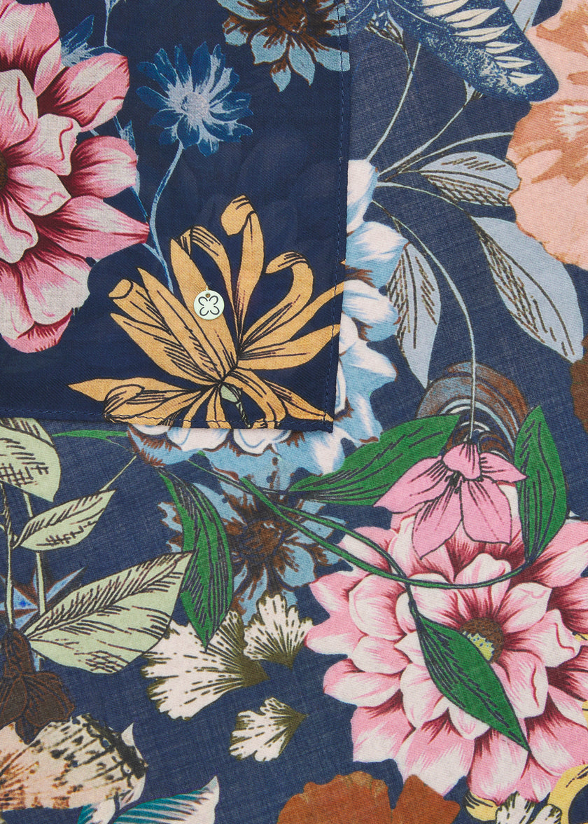 Schal - Blumen-Muster