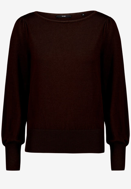 Feinstrickpullover  - U-Boot Ausschnitt