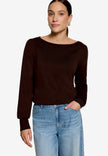 Feinstrickpullover  - U-Boot Ausschnitt