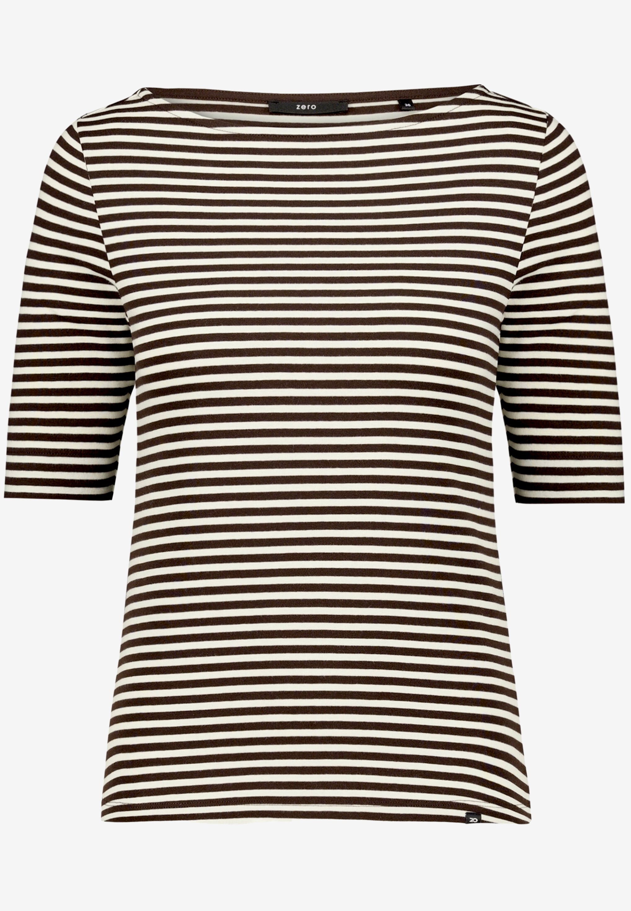 Ringelshirt  mit U-Boot Ausschnitt