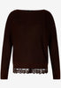 Strickpullover - Spitzenkante