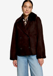 Jacke - Veloursleder-Optik