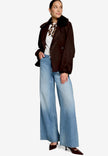 Jacke - Veloursleder-Optik