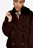 Jacke - Veloursleder-Optik